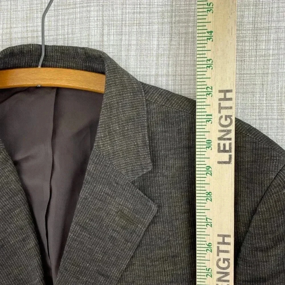 Banana Republic Linen Blazer Mens 42 Brown 3568